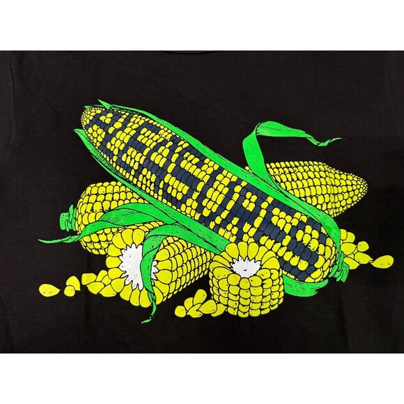 PLEASURES Corn T-Shirt Black Graphic Tee Logo BRAND NEW - Men's Small - Picture 5 of 5
